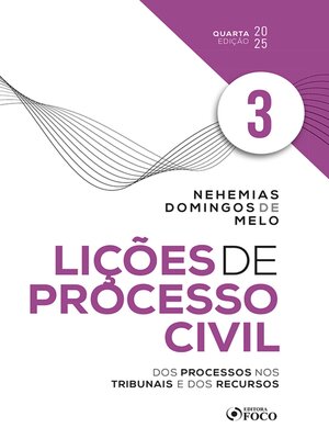 cover image of Lições de Processo Civil--Volume 3--4ª Ed--2025